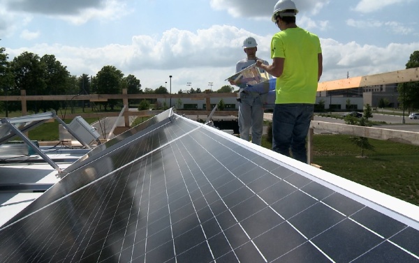 solar panel installation